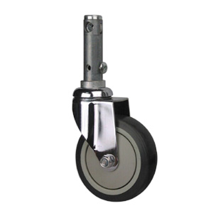 Central brake medical casters, MCLCSWL-4
