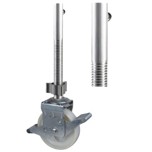 Aluminum stem nylon scaffolding casters, SCFDLA5-6